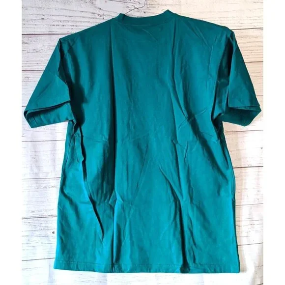 VTG Mickey INC Walt Disney T-shirt Men Unisex Green Applique Short Sleeve SizeXL - Picture 5 of 12